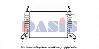 AKS DASIS 090540n -  Радиатор, охлаждение двигателя